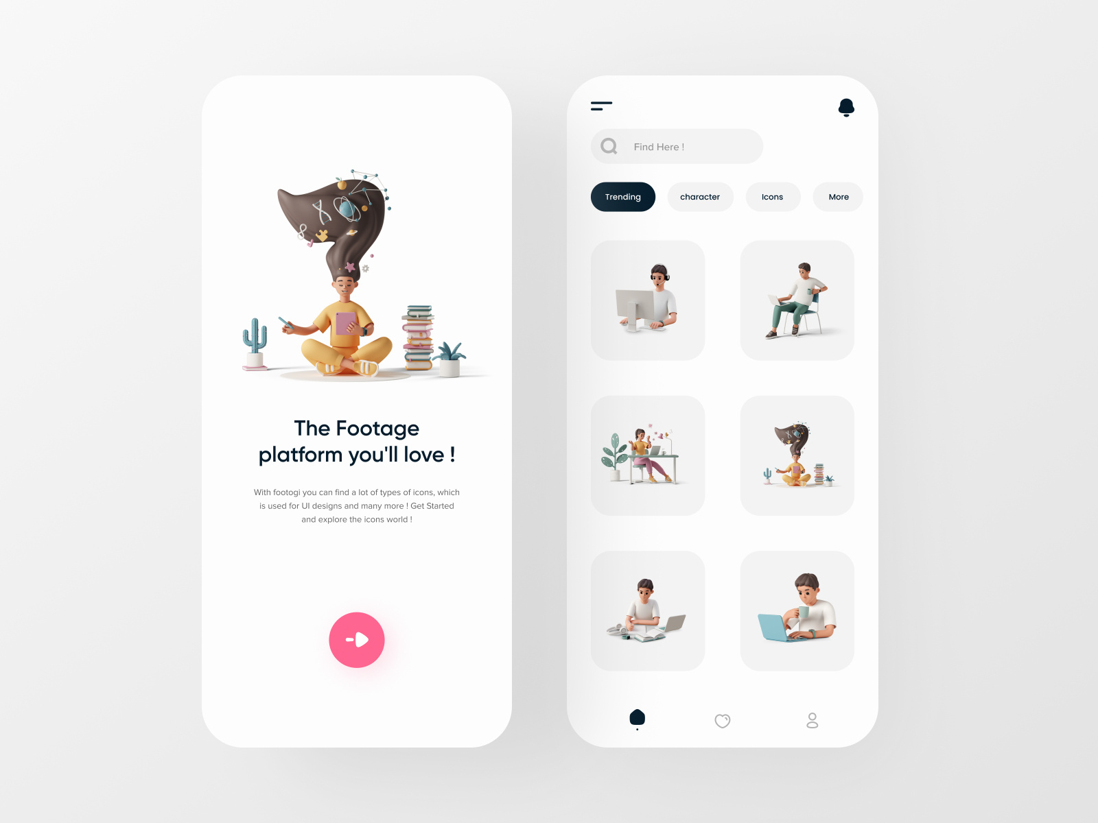 UI Element App UI by Trinay on Dribbble