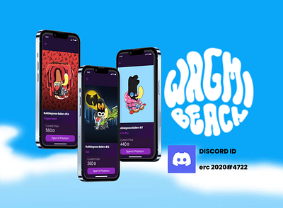 NFT preview screens of Bubble goose Ballers app app blockchain cta design illustration nft onboarding product design ui