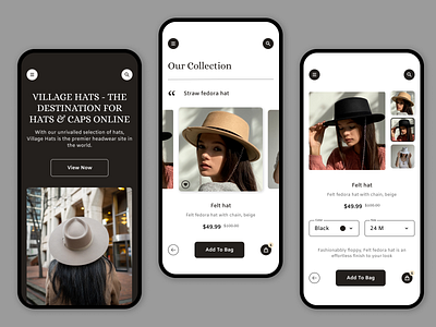 Fashion eCommerce App app branding design fashion hat minimal mobile online online shop online store shop shop app shopping store typography ui ux