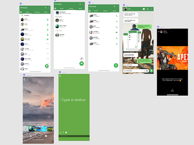 WhatsApp User interface (UI) Design with FIGMA...