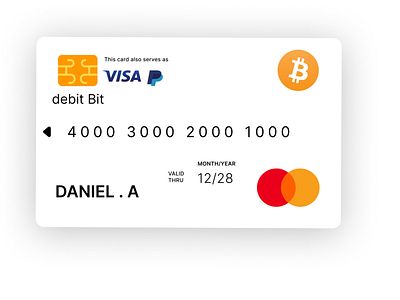 Bitcoin card... (master card design)