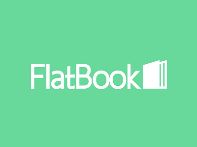 FlatBook Mock Logo illustrator