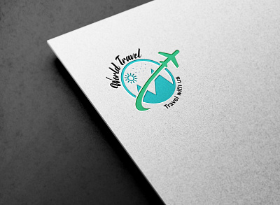 Travel logo 3d animation branding design graphic design illustration logo logo design motion graphics travel logo ui vector