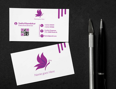 Business card 3d animation branding business card design graphic design illustration logo logo design motion graphics ui vector