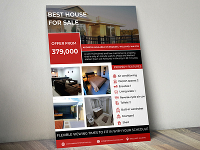 Real estate flyer design.