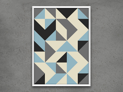 Geometric Poster art geometric graphic design illustration interior design poster design