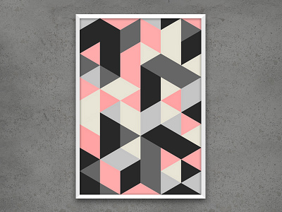 Geometric Poster art design geometric graphic illustration interior poster