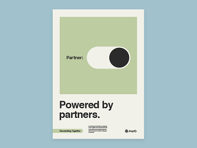 Shopify Partners poster concepts iconography illustration poster screen print shopify typography ui ux vector