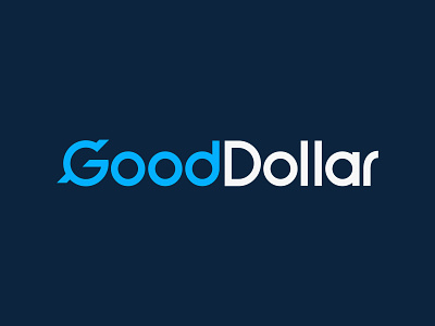 GoodDollar Logo Design bold branding geometric graphic design icon logo typography ui design vector web design website
