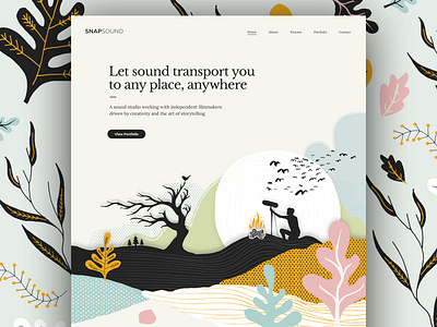 Snapsound Website branding graphic design icon illustration paint typography ui ux vector web design website