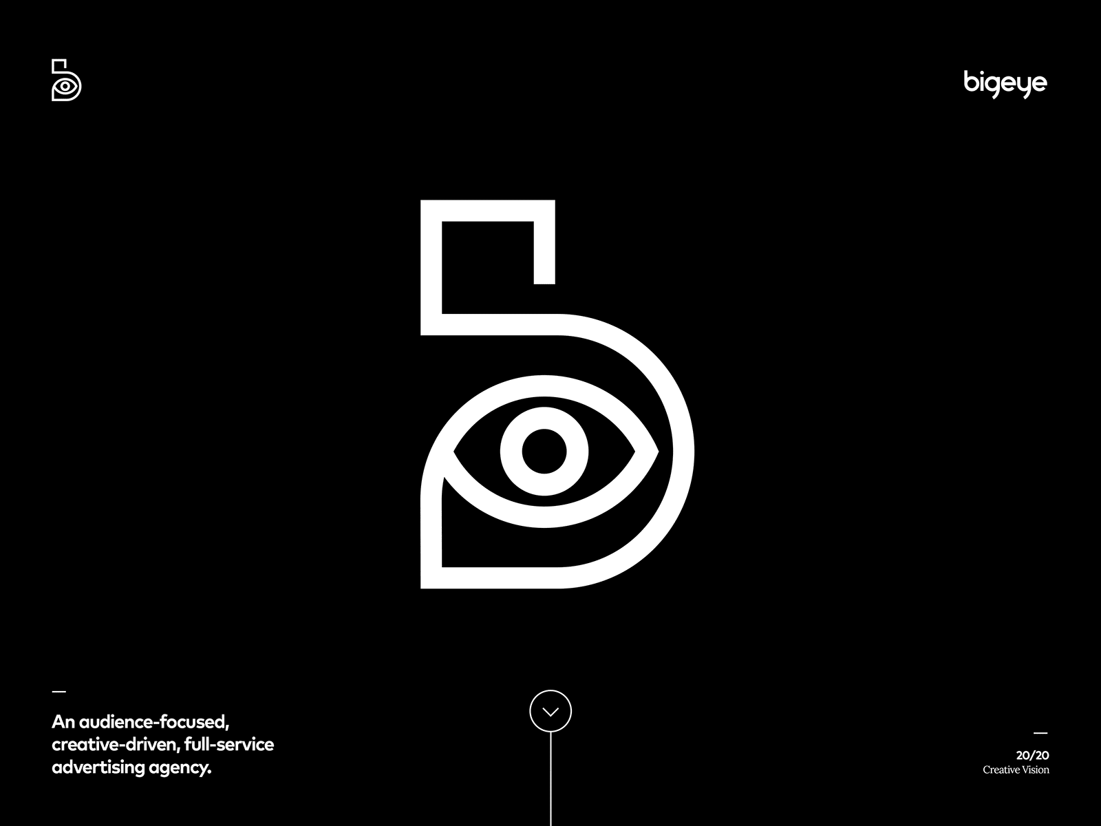 Bigeye branding branding and identity graphic design illustration logo monochrome typography ui ui design web design website website design