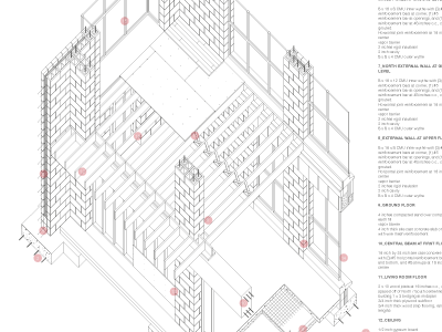 Croffead House - Axonometric architecture autocad axonometric blueprint