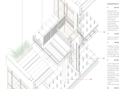 Kitsap Administration Building - Axonometric architecture autocad