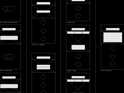 Wireframe - Wayfinding App for the Visually Impaired app design ui visually impaired wayfinding wireframe