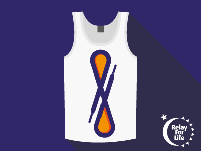 Fresh Prints _ Tank Top Design for Relay for Life apparel design logo relay for life tank top