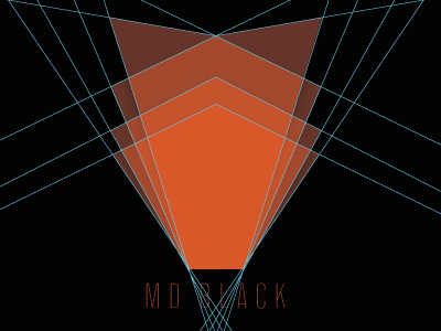 Logo Design for MD Black Photograhy elegant lens light logo material optics paper waves