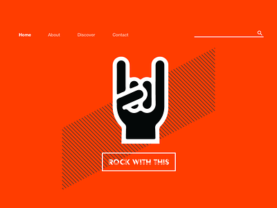 Logo and Site Redesign for RockWithThis.com music redesign website