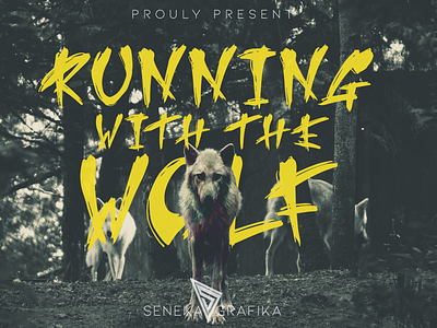 Running Wolf Font