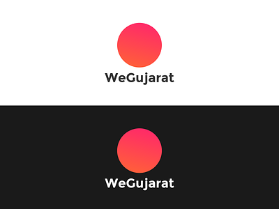 WeGujarat Logo branding circle logo wegujarat
