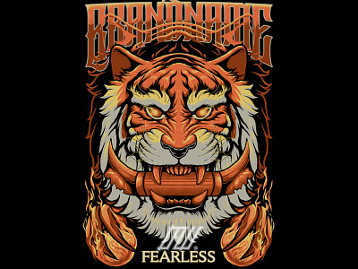 Fearless Tiger by ChedMark Salogaol on Dribbble