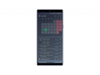 Calendar Widget calendar ui widget