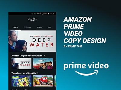 Amazon Prime Video Copy Design amazon prime ui video