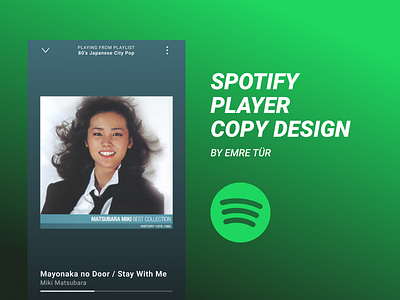 Spotify Player Copy Design