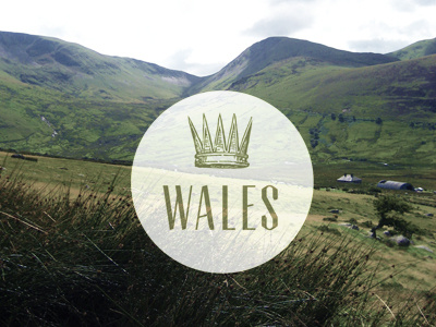 Wales cymru design green place rebound typography uk wales