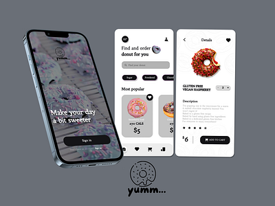 donut shop - app idea 🍩 animation app branding design donut donut app donut shop donut shop app graphic design illustration logo motion graphics ui