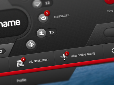 Alternative Nav Update buttons navigation textures ui web