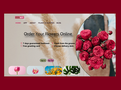 Flower Shop app branding design graphic design illustration typography ui ux vector