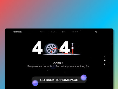 404 page #DailyUI 404 app app design branding design page ui user ux web design