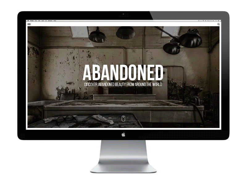 Abandoned abandoned animation architecture creative design gif photography simple ux web website