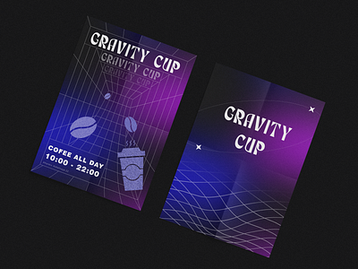 Posters/Gravity cup branding graphic design logo peper poster