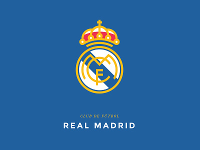 Real Madrid Minimal crest crown illustration logo minimal real madrid soccer spain