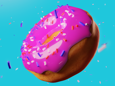 Donut Render 3D 3d blender branding graphic design illustration motion graphics