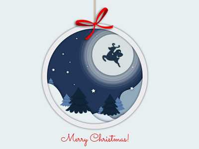 Merry Christmas illustration design flat graphic design illustration typography vector web