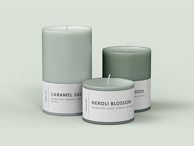 Label design for hand made candles