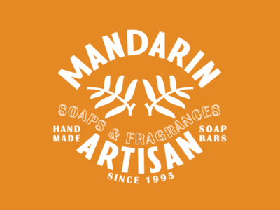 Mandarin Artisan Soap Logo artisan branding design logo soap
