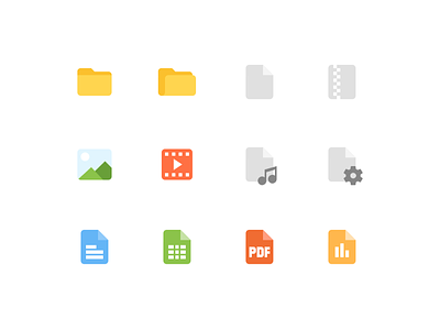 File Icon Pack document file folder icon img pdf video