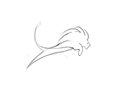 Sketch Lion Leap