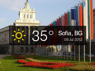 Weather Today in Sofia bulgaria design icons sofia weather