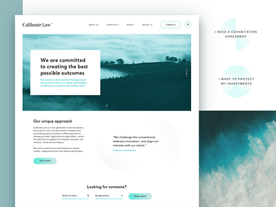 Calibrate Law New Website blues design homepage ui uiux ux website