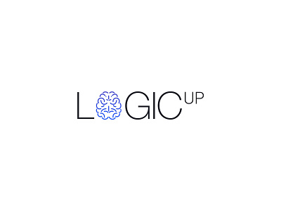 LogicUp - Logo brain branding design illustrator logic logo photoshop test up vector