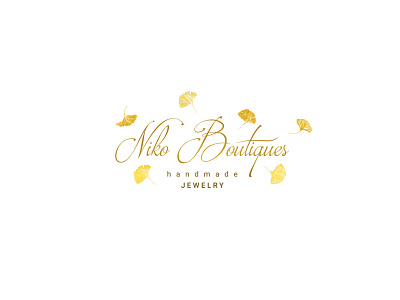 Niko Boutiques - Logo branding design gold golden handmade illustration illustrator jewelry logo photoshop vector