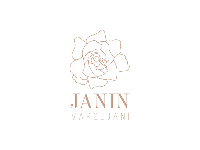 Janin Varoujani - Logo branding design fashion flower illustration illustrator logo minimalistic typography vector