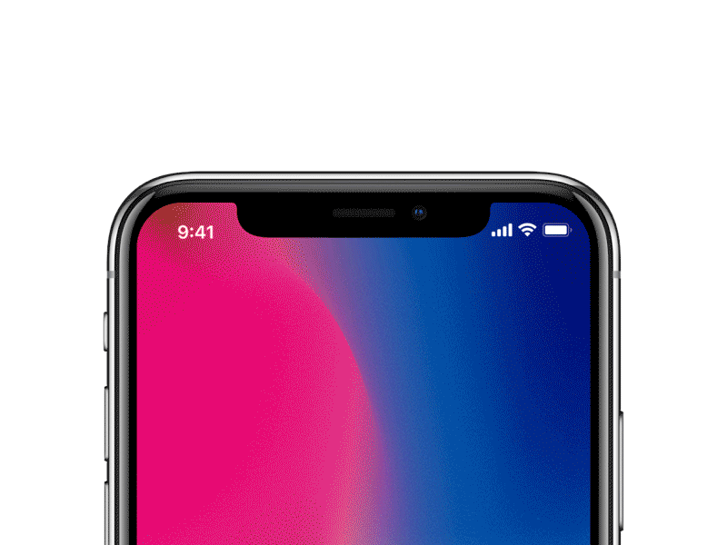 iPhone X notch smooth transition gif interaction iphone notch smooth transition x