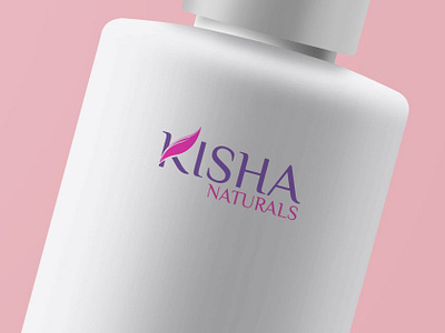 "Kisha Naturals" Logo Design icon illustrator logo minmal