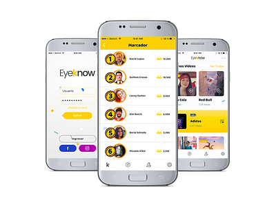 Eyeknow App app design ux