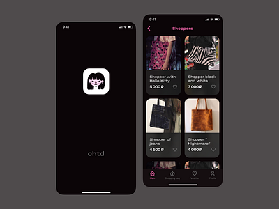 Online store concept app clothes clothing store mobile store ui ux
